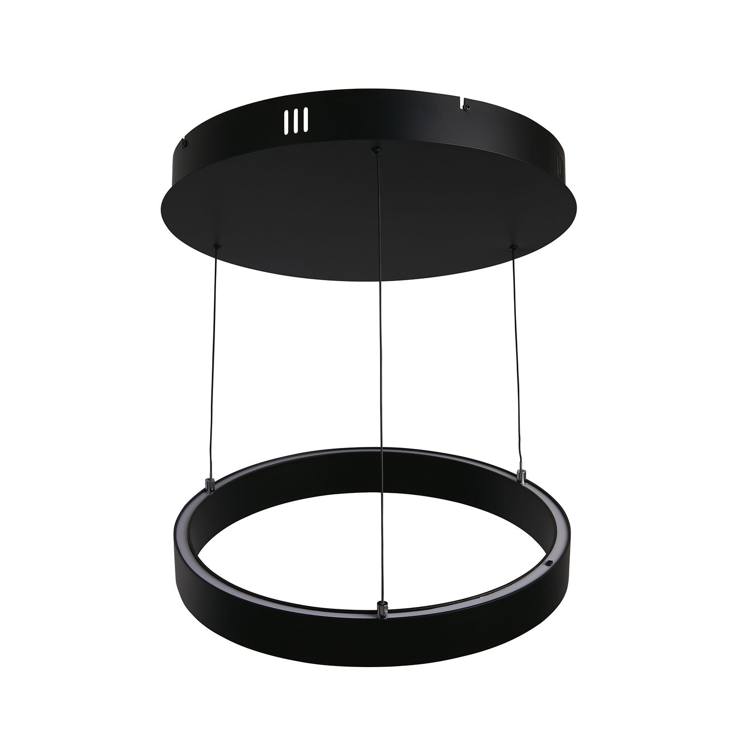 Lampadario Moderno Layla Acciaio Nero Alluminio Led 28,65W 2700-3000-4000K