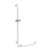 Goman maniglia inox e saliscendi flex bianca