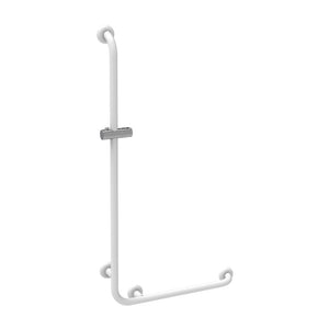 Goman maniglia inox e saliscendi flex bianca