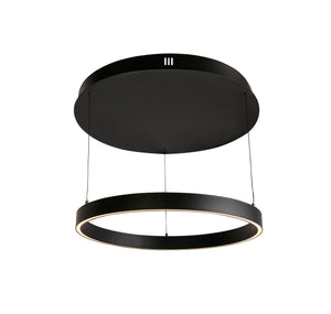 Lampadario Moderno Layla Acciaio Nero Alluminio Led 40,88W 2700-3000-4000K