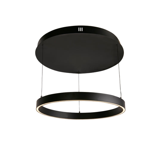 Lampadario Moderno Layla Acciaio Nero Alluminio Led 40,88W 2700-3000-4000K