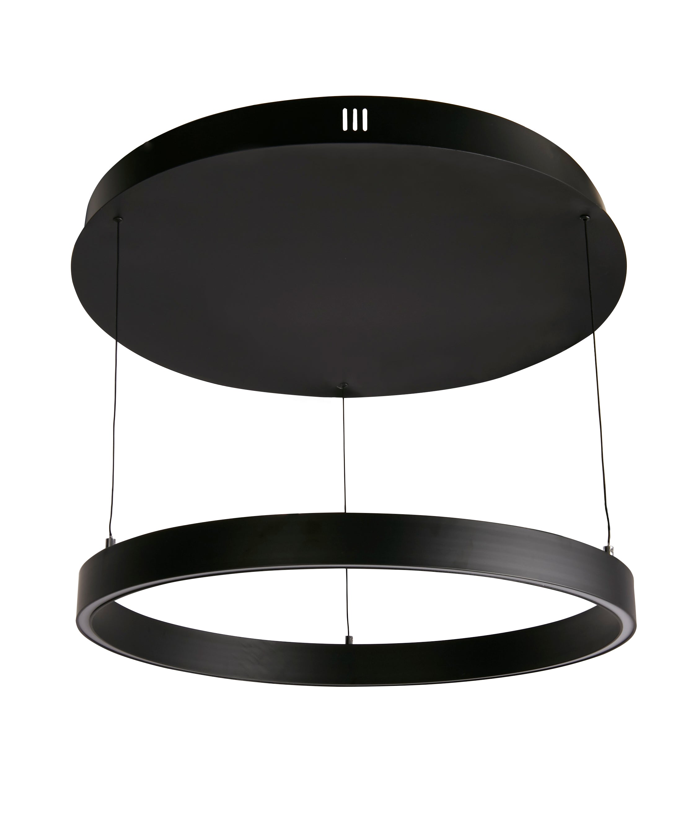 Lampadario Moderno Layla Acciaio Nero Alluminio Led 40,88W 2700-3000-4000K