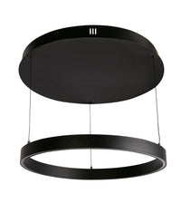 Lampadario Moderno Layla Acciaio Nero Alluminio Led 40,88W 2700-3000-4000K