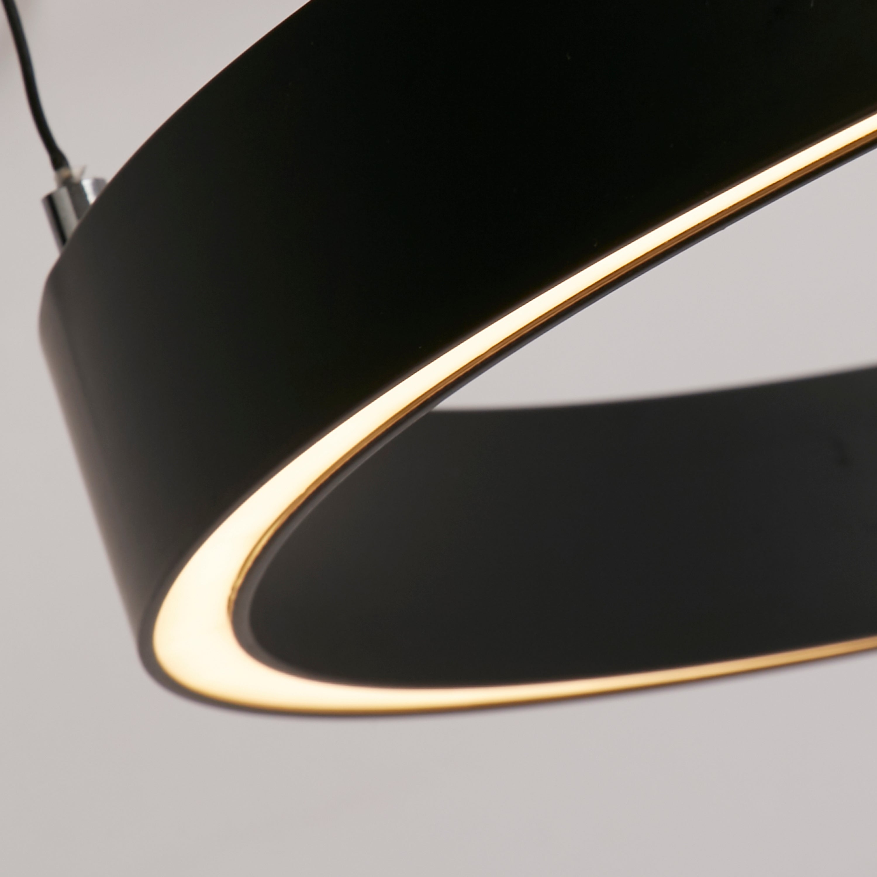 Lampadario Moderno Layla Acciaio Nero Alluminio Led 40,88W 2700-3000-4000K