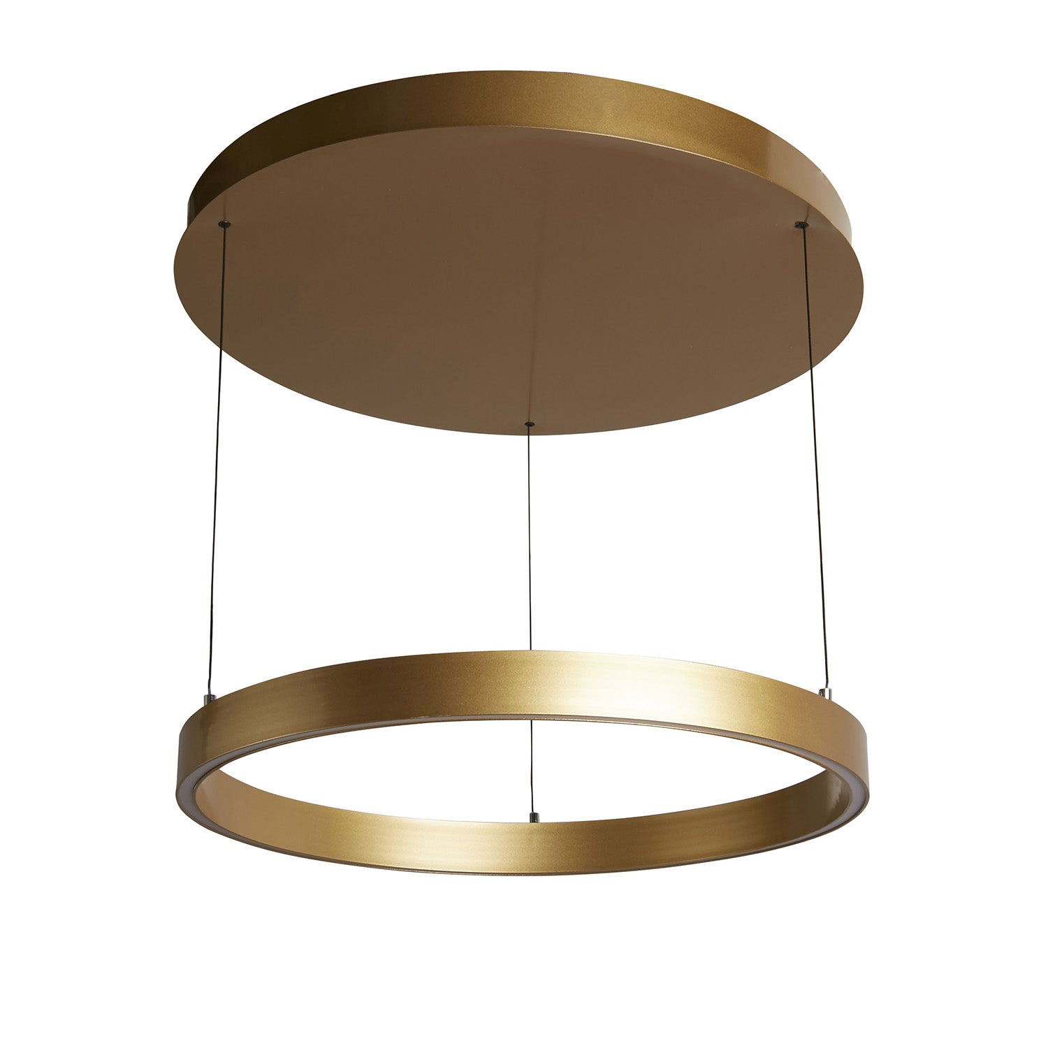 Lampadario Moderno Layla Acciaio Oro Alluminio Led 40,88W 2700-3000-4000K