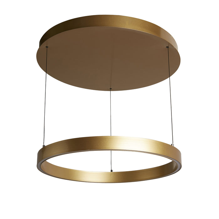 Lampadario Moderno Layla Acciaio Oro Alluminio Led 40,88W 2700-3000-4000K