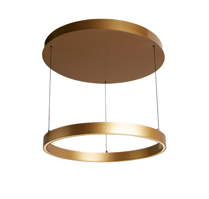 Lampadario Moderno Layla Acciaio Oro Alluminio Led 40,88W 2700-3000-4000K