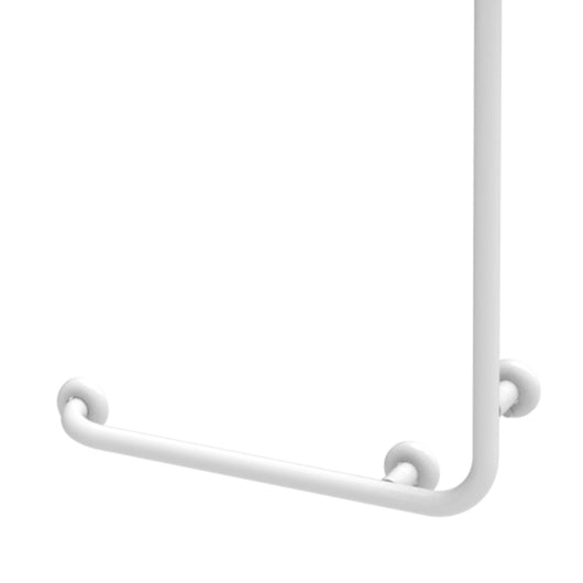 Goman maniglia inox e saliscendi flex bianca