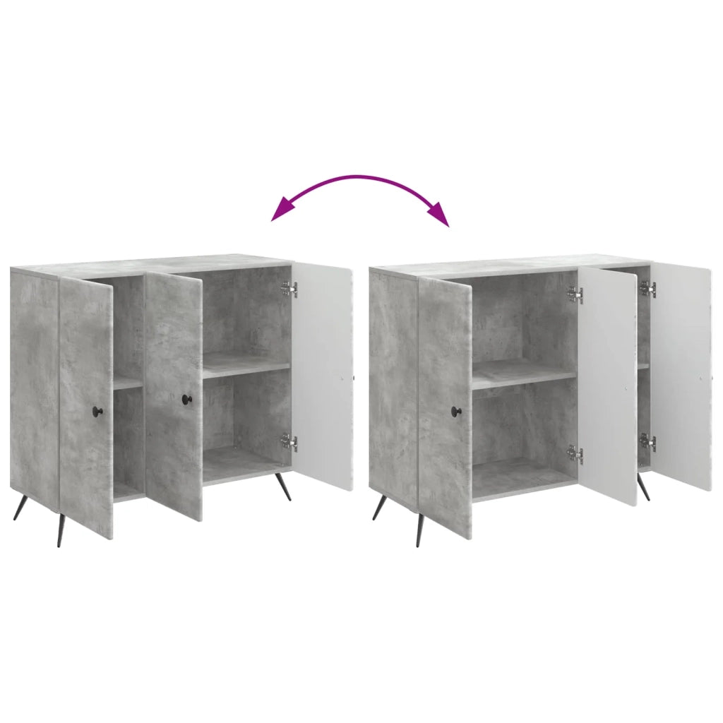 Credenza Grigio Cemento 89 x 34,5 x 80 cm Legno ingegnerizzato 895568