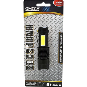 TORCIA OUTDOOR COMPATTA ZOOMABILE 80LM + 135LM USB