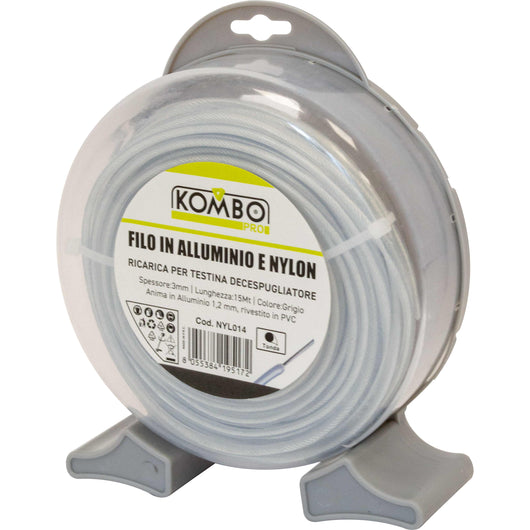 Filo decespugliato in Alluinio e Nylon 3,0mm 15mt