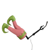 GAMBE ELFO DI NATALE ANIMATE 17X13X35CM EDELMAN