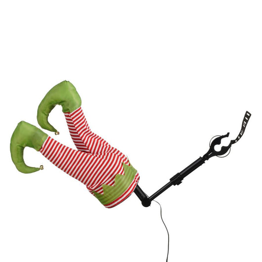 GAMBE ELFO DI NATALE ANIMATE 17X13X35CM EDELMAN