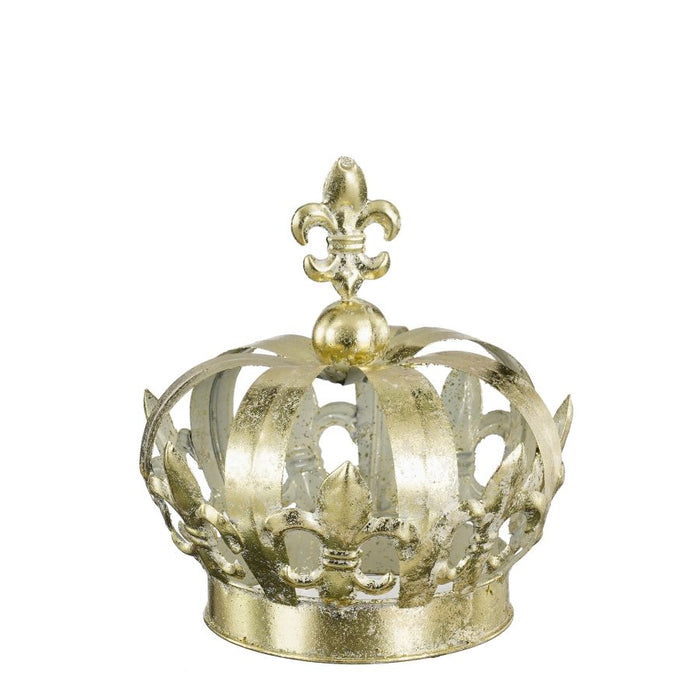 CORONA DECORATIVA ORO D16X18CM EDELMAN