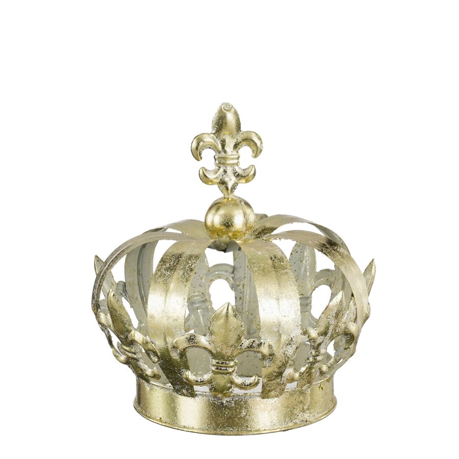 CORONA DECORATIVA ORO D16X18CM EDELMAN