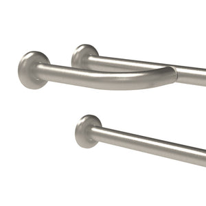 Barra maniglione fissa cm60 un.dx/sx inox satinato