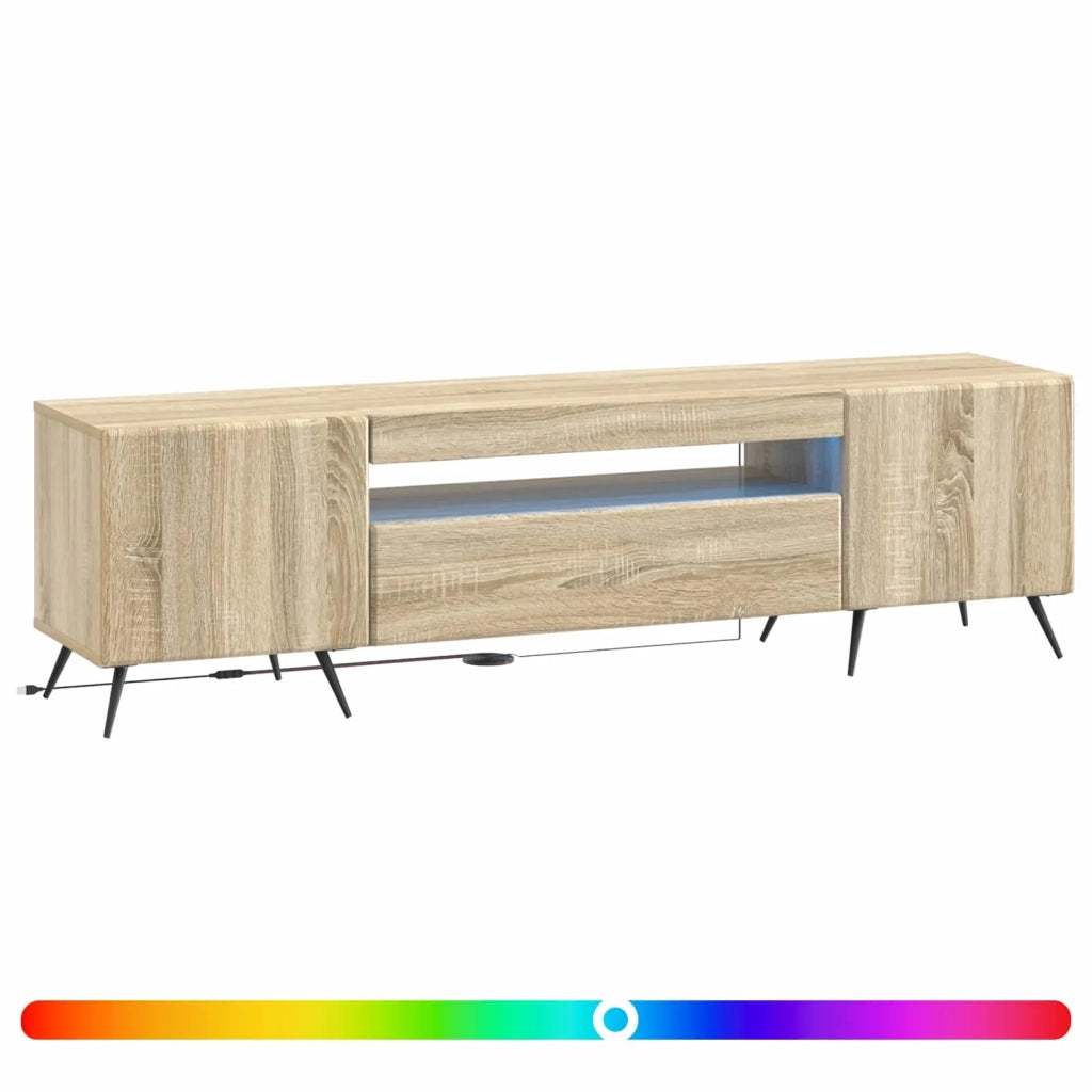 Mobile TV LED Rovere Sonoma Legno ingegnerizzato 897567