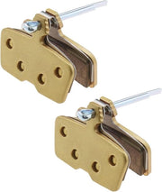 Vervangende Remblokki per Mountain Bike - Metallici - Codice R - 2 Paia di Pistoni Sinterizzati Compatibili con Freni a Disco - Oro