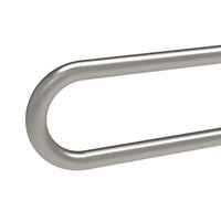 Barra maniglione fissa con rinforzo cm80 inox satinato