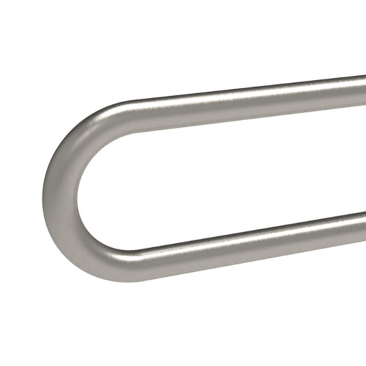 Barra maniglione fissa con rinforzo cm80 inox satinato