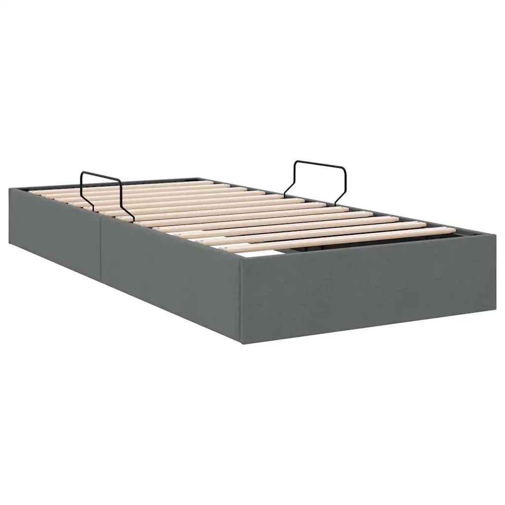 Letto con Contenitore Grigio Scuro 203 x 100 cm Tessuto 3370055