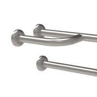 Barra maniglione fissa con rinforzo cm80 inox satinato