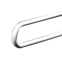 Barra maniglione fissa con piede cm80 inox bianco