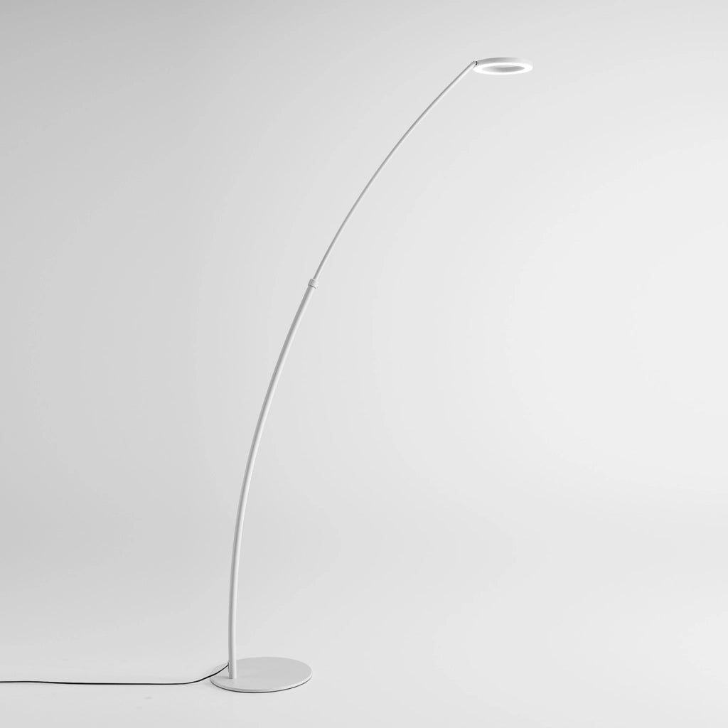 Lampada da terra GPIB30 Bianco Opaco 25W LED 1442lm 3000K Dimmerabile Push _ Gealuce