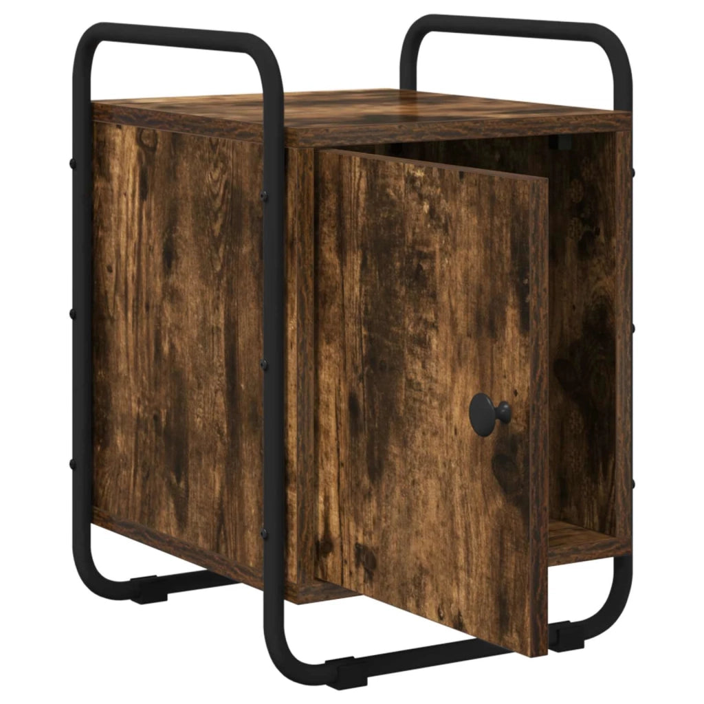 Armadio da Notte 2 pz Rovere Fumo Legno ingegnerizzato 8007604