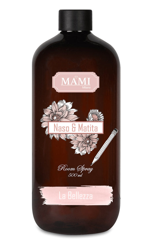 Ricarica Spray Ambiente Mami Milano per Erogatore Dispencer Profumo Bagno 500 ml Fragranza: Bellezza