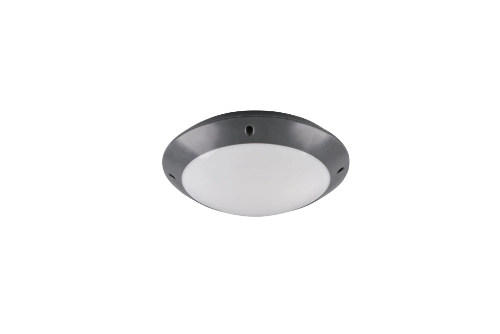 Plafoniera da Esterno  E27 in Plastica Antracite