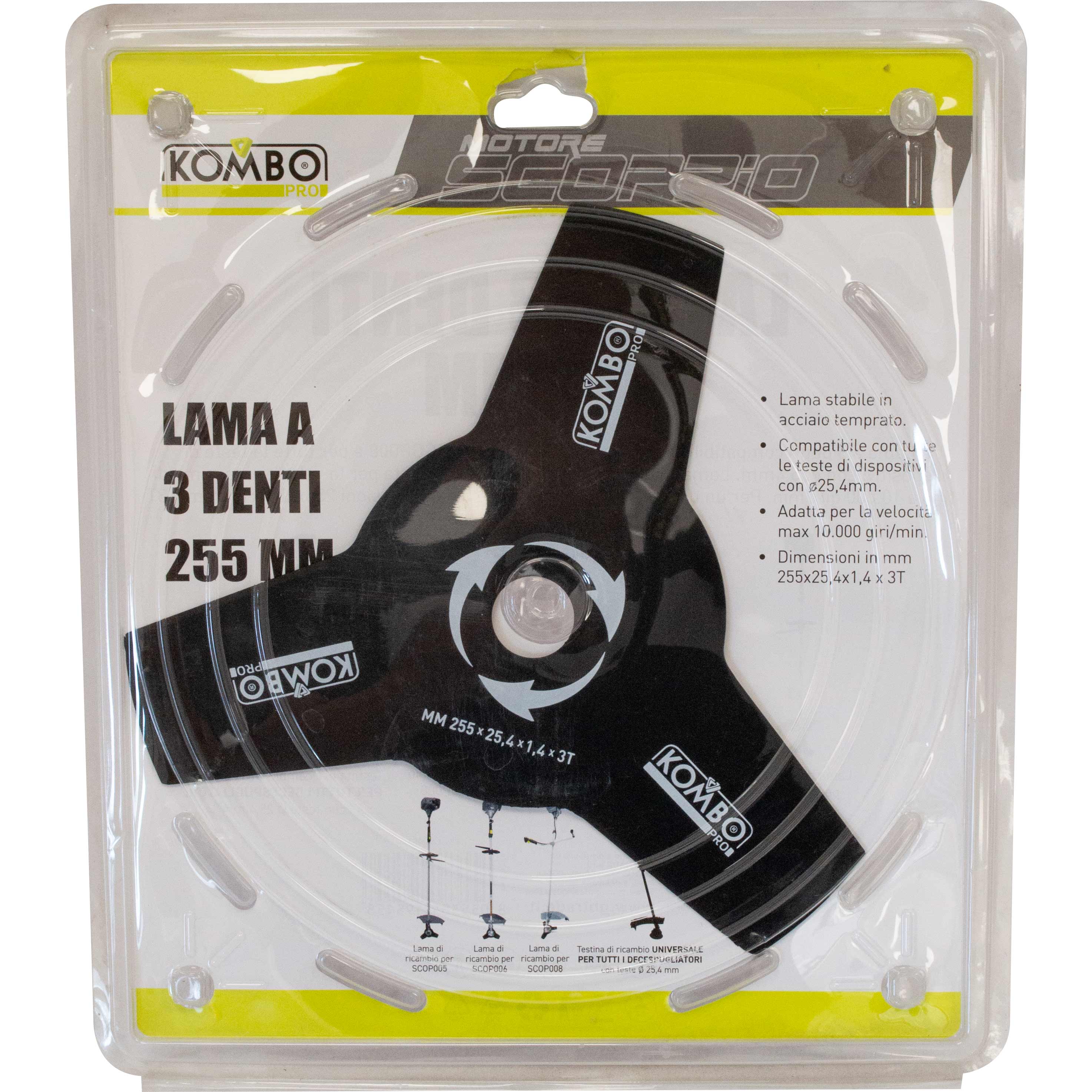 Ricambio lama per lama a 3 denti  SCOP005-6-8-KOP016PRO