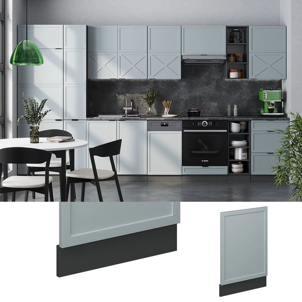 Vicco Pannello frontale Blu-grigio chiaro 45 cm , PL Rovere