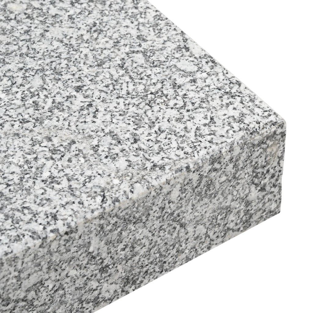 Base Ombrello con Ruote per Pali Ã˜38/48mm Grigio Granito 25 kg Rettangolare