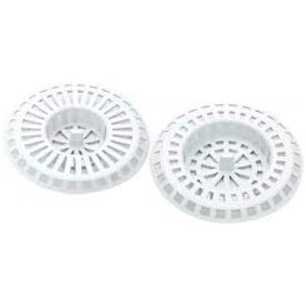 Griglia fermadetriti bianca pvc per piletta lavello ext.80 int.3