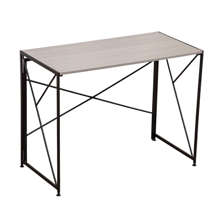 Scrivania - Xylo - piano legno naturale gambe metallo