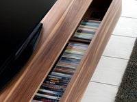 Mobile TV noce e acciaio cromato