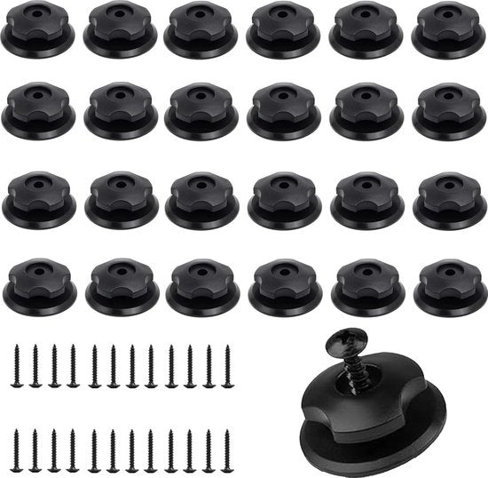 Accessori per vele a cupola - 25 pezzi - viti di fissaggio in plastica - vele a cupola - accessori per vele - vele per bagagliaio