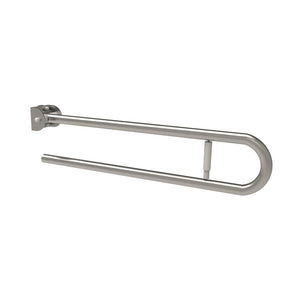 Barra maniglione ribaltabile cm80 e portarotolo inox satinato