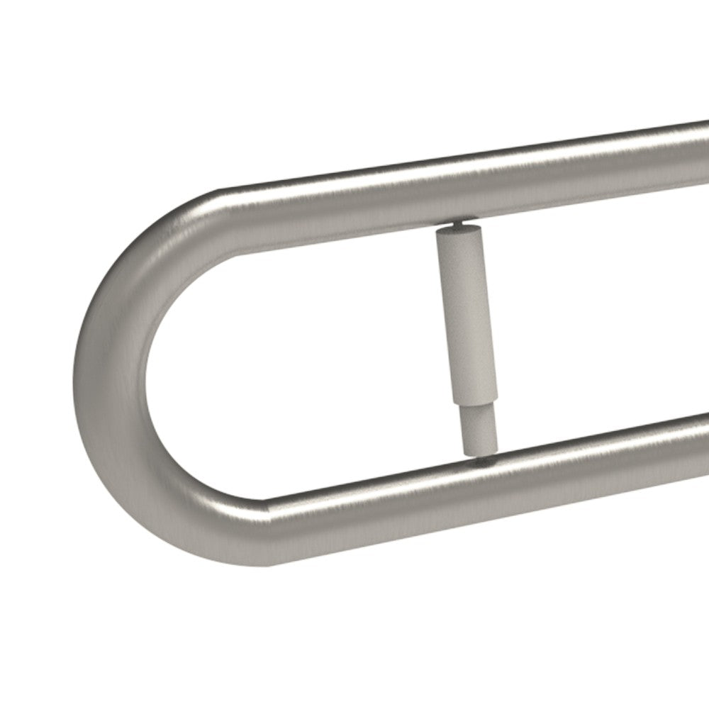 Barra maniglione ribaltabile cm80 e portarotolo inox satinato