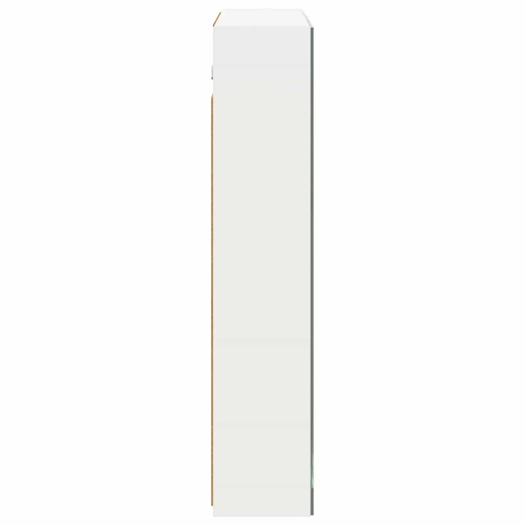 Mobiletto per specchio da bagno Bianco 70 x 14,5 x 70 cm
