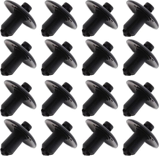 Set di Clip di Montaggio Auto 30 pezzi per Cassetti di Ruota e Paraurti - Adatto per Audi Q3/Q5/Q7/A2/A4/A5/A8/S8/TT - Materiale in Plastica Nera