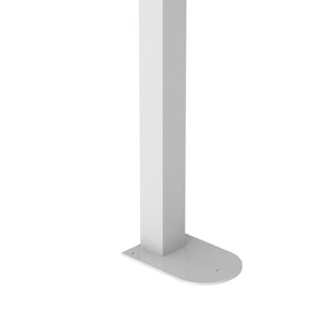 Maniglione barra inox ribaltabile su colonna bianco