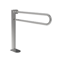 Maniglione barra ribaltabile 80x80 inox lucido