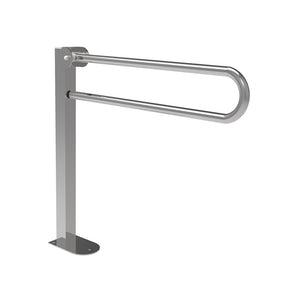 Maniglione barra ribaltabile 80x80 inox lucido