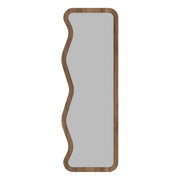 Bissonen\, Specchio Forma Rettangolare, 50x160h cm Marrone Noce