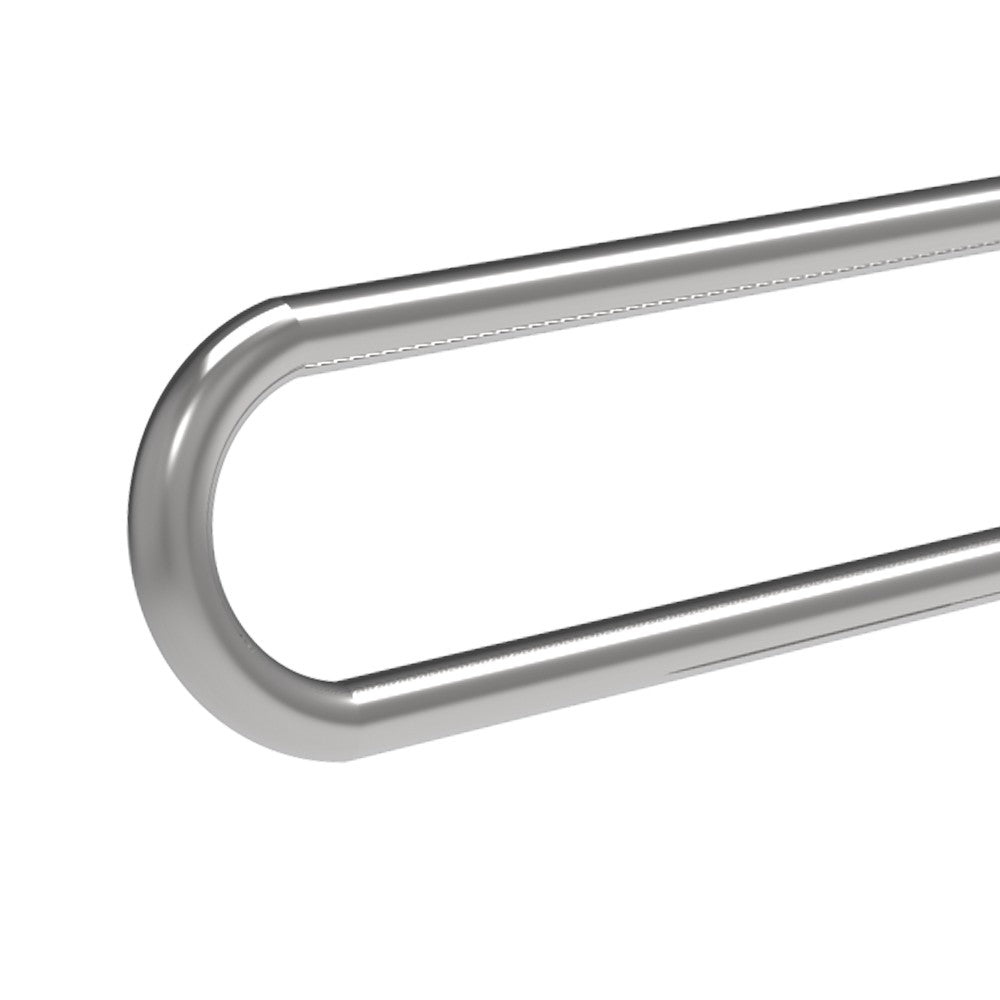 Maniglione barra ribaltabile 80x80 inox lucido
