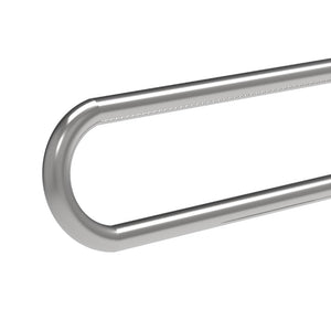 Maniglione barra ribaltabile 80x80 inox lucido