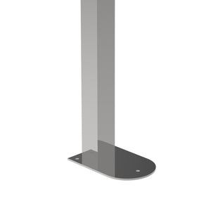 Maniglione barra ribaltabile 80x80 inox lucido