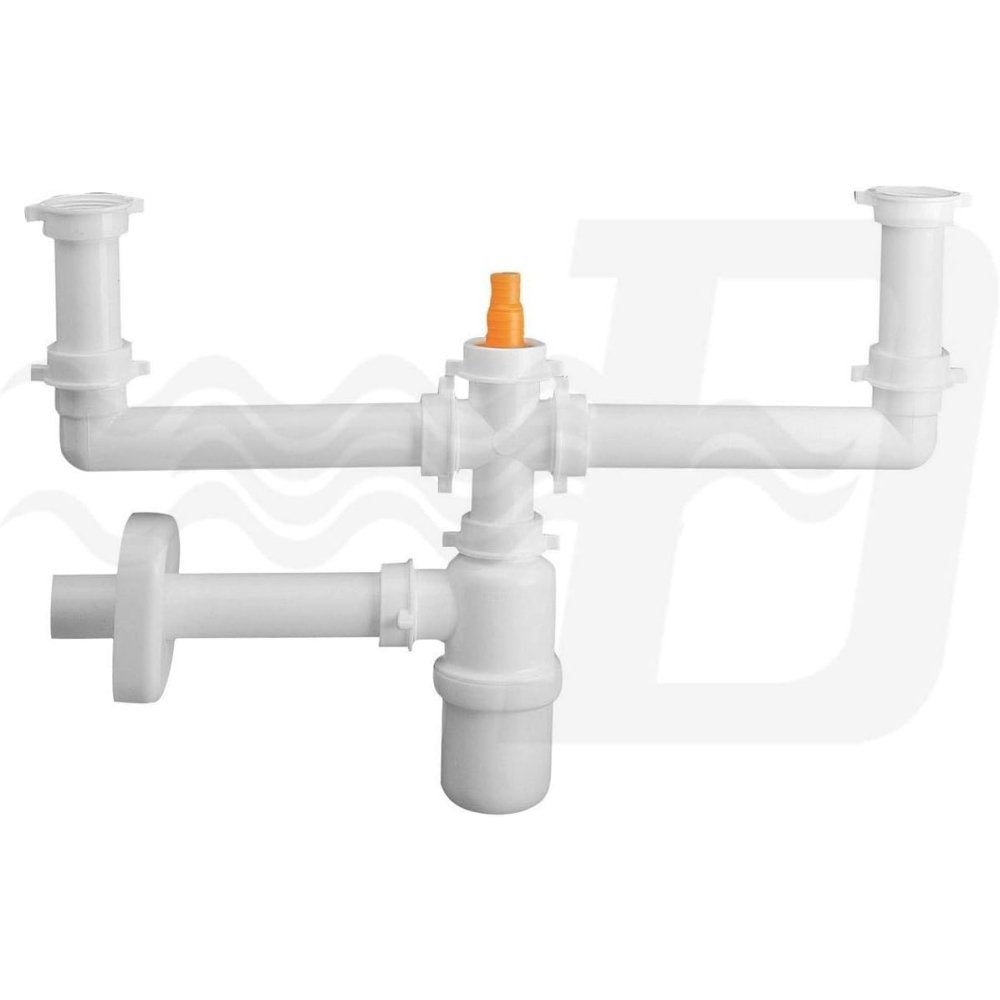 Sifone 1233 5 1 ½  tubo pp d40 b anco lira 1233.213